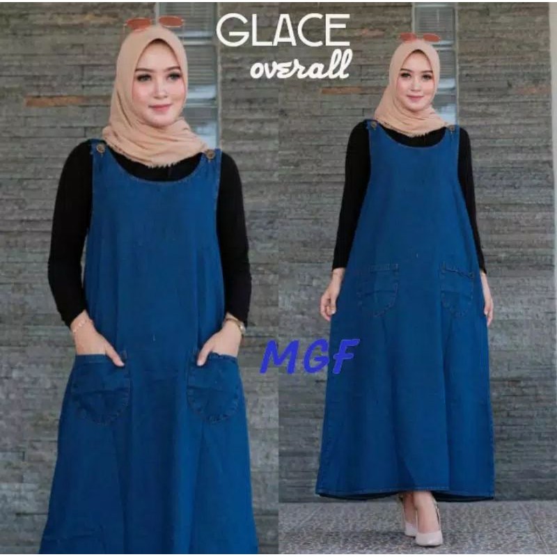 Overall Baju Kodok Glace Ld 98  Overall Jeans Wanita - Jumpsuit Overall Baju Monyet Terbaru Remaja