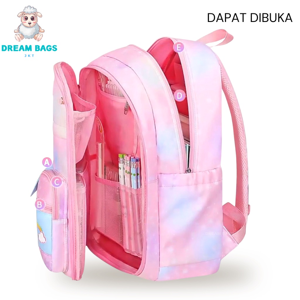 Dream Bags Tas Anak Perempuan Remaja DB-CS042 Tas Remaja Tas Sekolah Ransel Remaja Perempuan