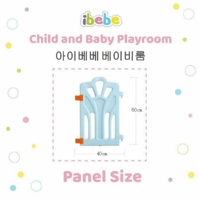 Panel tambahan ibebe playfence pagar anak ibebe additional panel cupcake