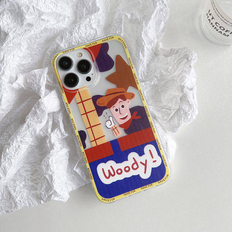 Cool Buzz Woody Soft Case iP iPhone 11 12 13 Pro Max 6 6S 7 8 + Plus X XR SE 2020 XS Max Casing Xiaomi Redmi 9A 9C 9T Note 7 8 9 Pro