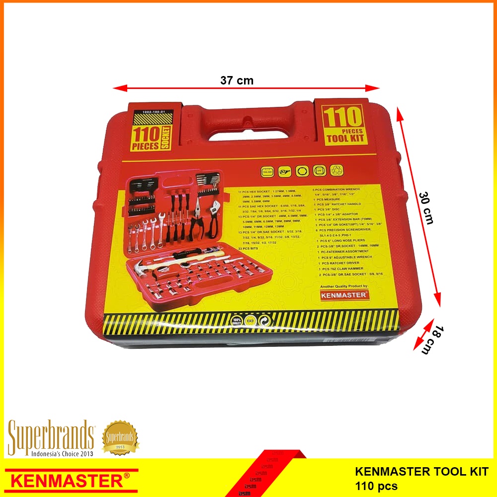 Kenmaster Tool Kit 110pcs