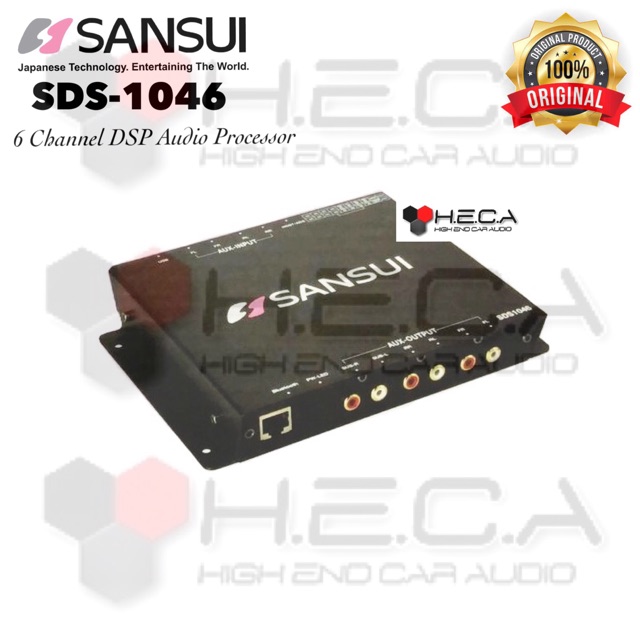 Processor Prosesor SANSUI SDS1046 Equalizer SDS-1046 digital DSP Audio Mobil Parametric EQ
