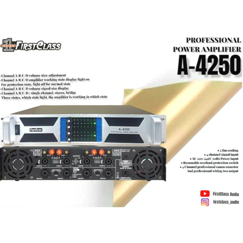 power soundsystem FIRSTCLASS FC A 4250 FCA 4250 OIGINAL
