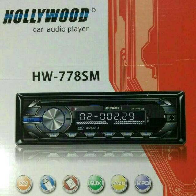 DVD MOBIL HOLLYWOOD HW-778SM BISA USB,MMC