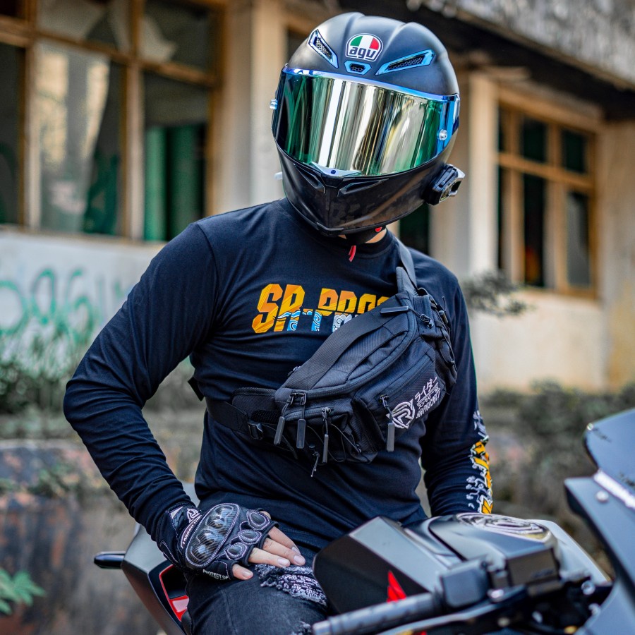 Tas Selempang Bahu YIPINU Original Pria Wanita Waistbag Waterproof Kekinian Import Ori Branded Keren