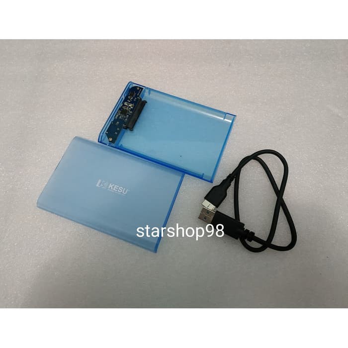 Enclosure HDD/SSD 2.5&quot; USB3.0 - Transparent case external Kesu