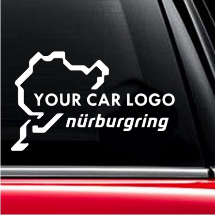 Stiker Cutting Mobil Sport Racing NURBURGING CIRCUIT Sticker Custom