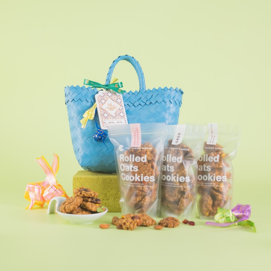 

Parcel Hampers Idul Fitri Lebaran Rolled Oats Cookies Ramadan Trio