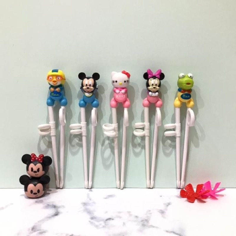 Training Chopstick 3D Sumpit Latihan Anak Sumpit Anak Imut Belajar Sumpit Anak Karakter Mickey Pororo Disney Princess