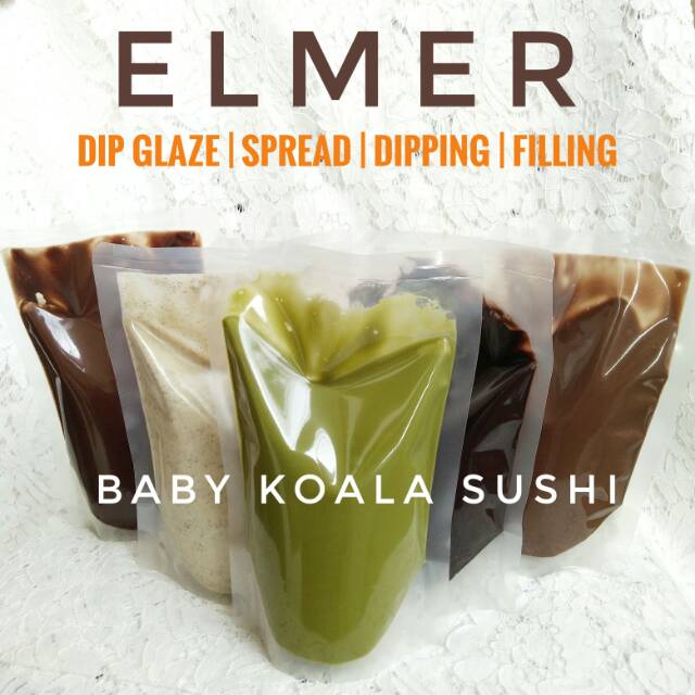 ELMER Dip Glaze Toping Donat 1 Kg | Saus Coklat All Variant