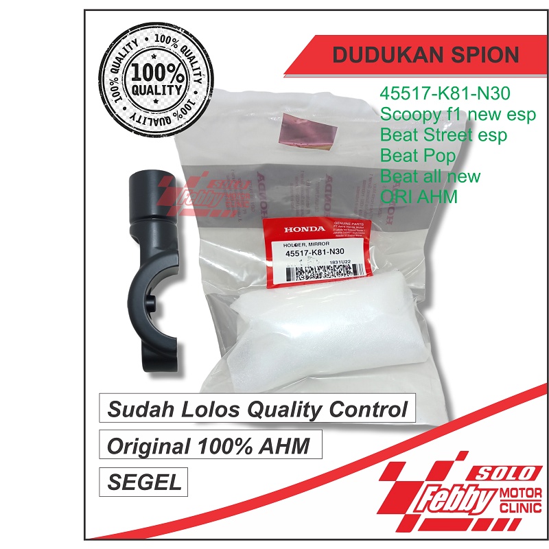 HOLDER SPION BEAT STREET DUDUKAN SPION ORIGINAL AHM 45517-K81-N30