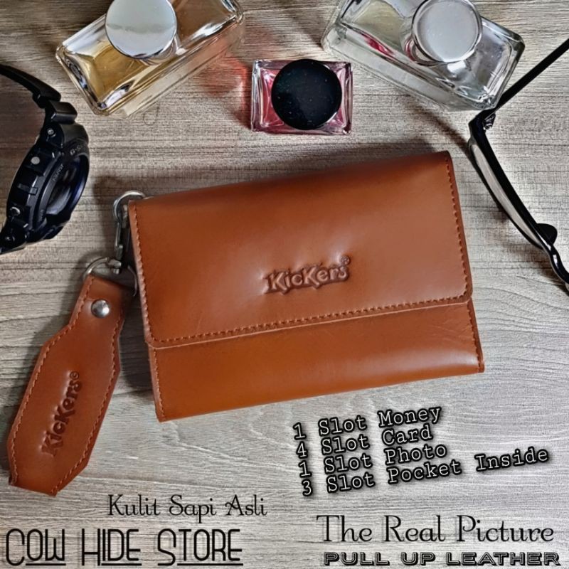 Dompet Wanita Kulit Asli Emboss Kickers - 9 Slot