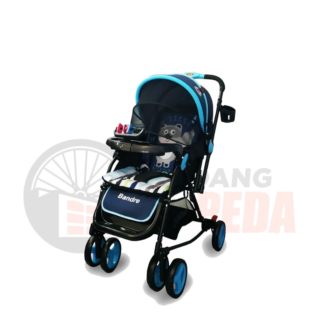 Stroller Bayi Balita Kereta Dorong Anak DOES Bandre DS 2182H Kanopi Garansi Termurah Murah-Blue