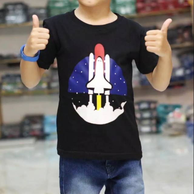 Kaos anak karakter pesawat