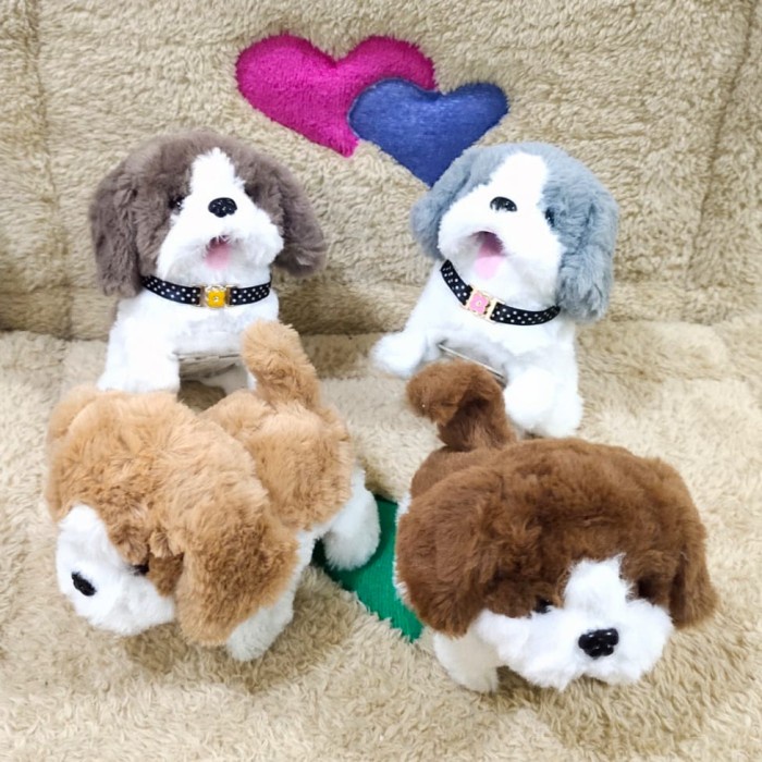 Hot sale   Mainan Boneka Anjing Lucu Bisa Berjalan Dan Menyalak Gerak   Hanya di Toko Awal