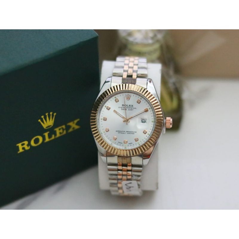 HARGA PROMO TERKEREN/ JAM TANGAN PRIA TERLARIS)JAM TANGAN ROLEX RANTAI PREMIUM