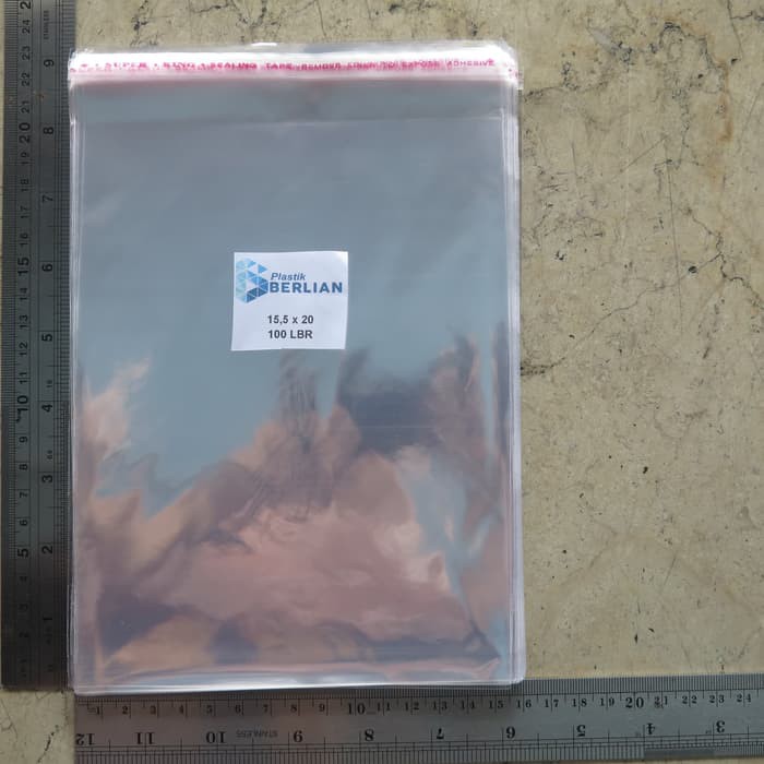 

Stok Ready Plastik OPP 15,5X20CM KW2 100LBR Lem atau Seal Berkualitas