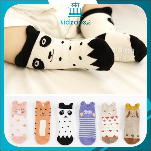 Kaos Kaki Panjang Cute Karakter Hewan / Kaos Kaki Panjang Anti Slip Anak