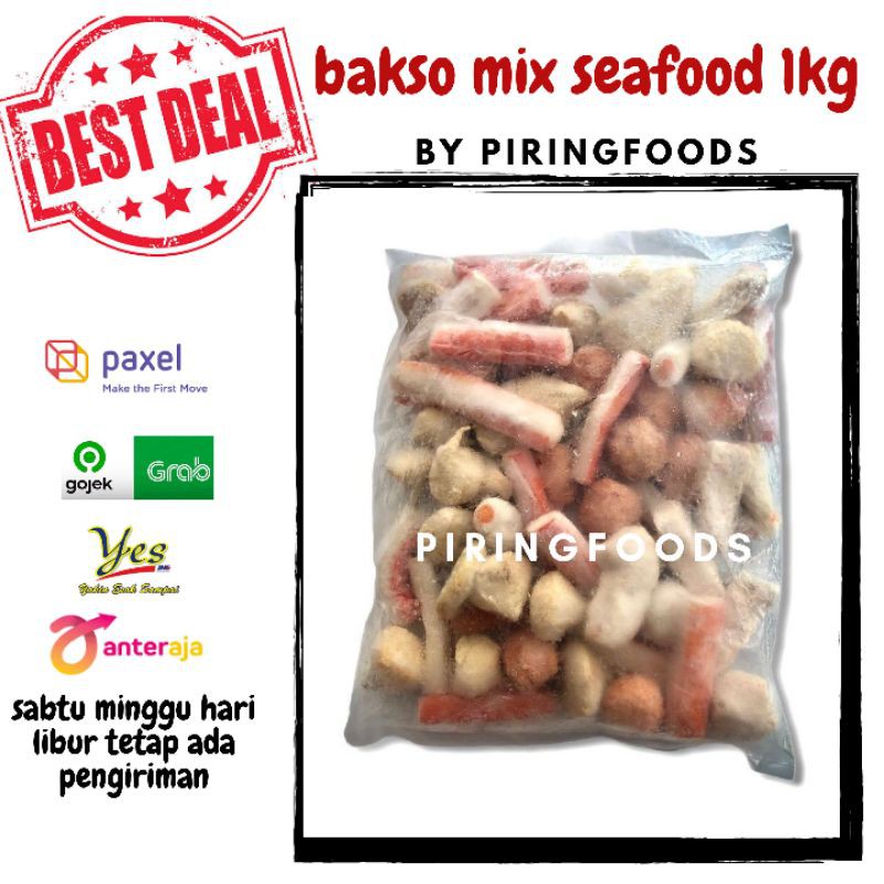 STEAMBOAT BASO MIX SEAFOOD BAKSO SUKI 1KG | Shopee Indonesia