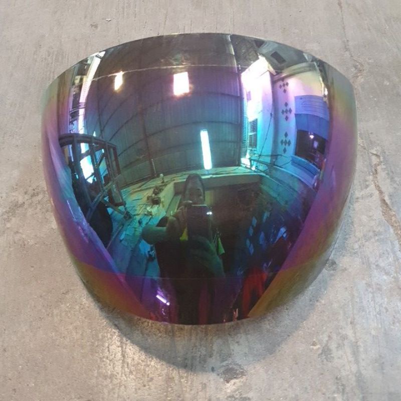 KACA HELM WARNA RAINBOW GANZ