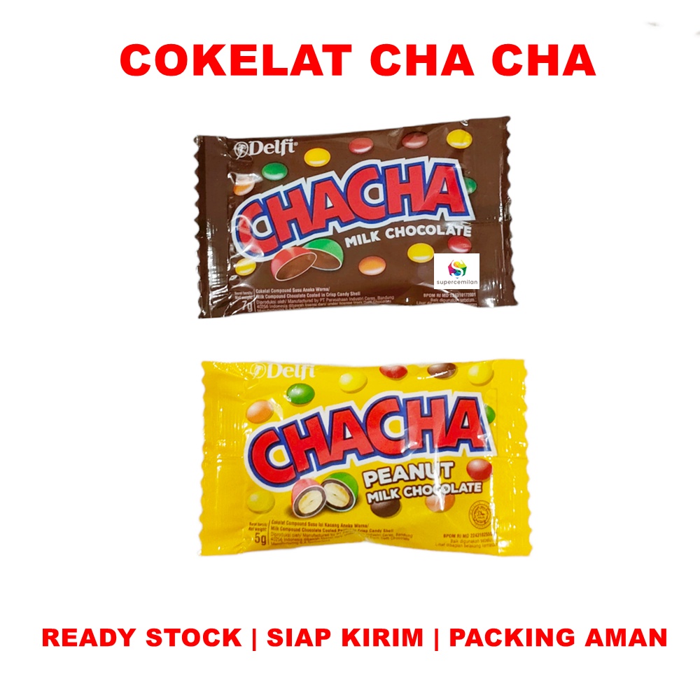 

Delfi Cha Cha Cokelat Milk Chocolate / Peanut 5 Gram SATUAN