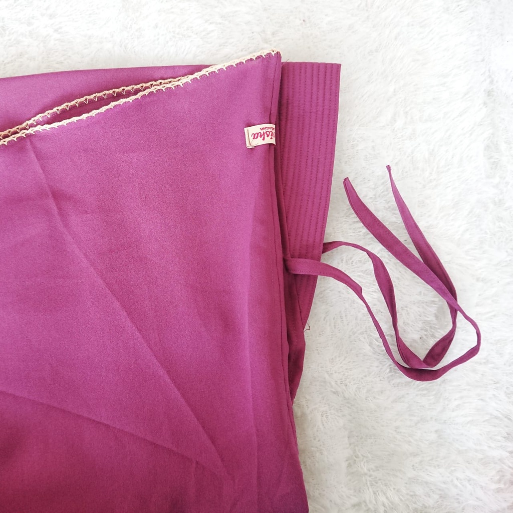 Jilbab Bergo Pet tali List Pichot Size XL/Hijab Bergo Instan Jumbo Modis Mentari-Purple