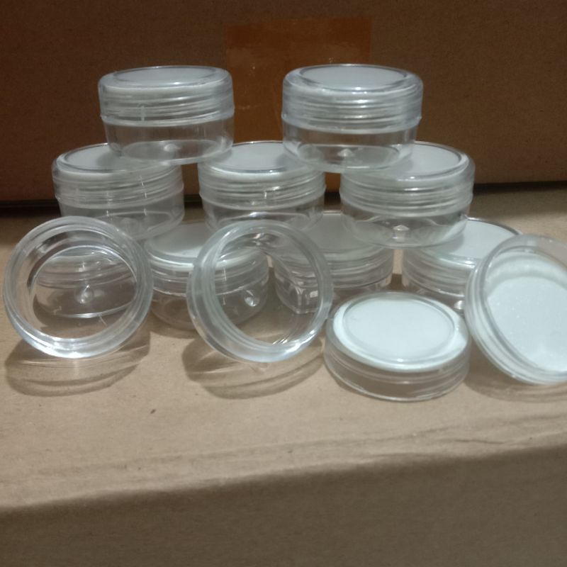 POT CREAM SALEP 5gr WARNA TRANSPARAN