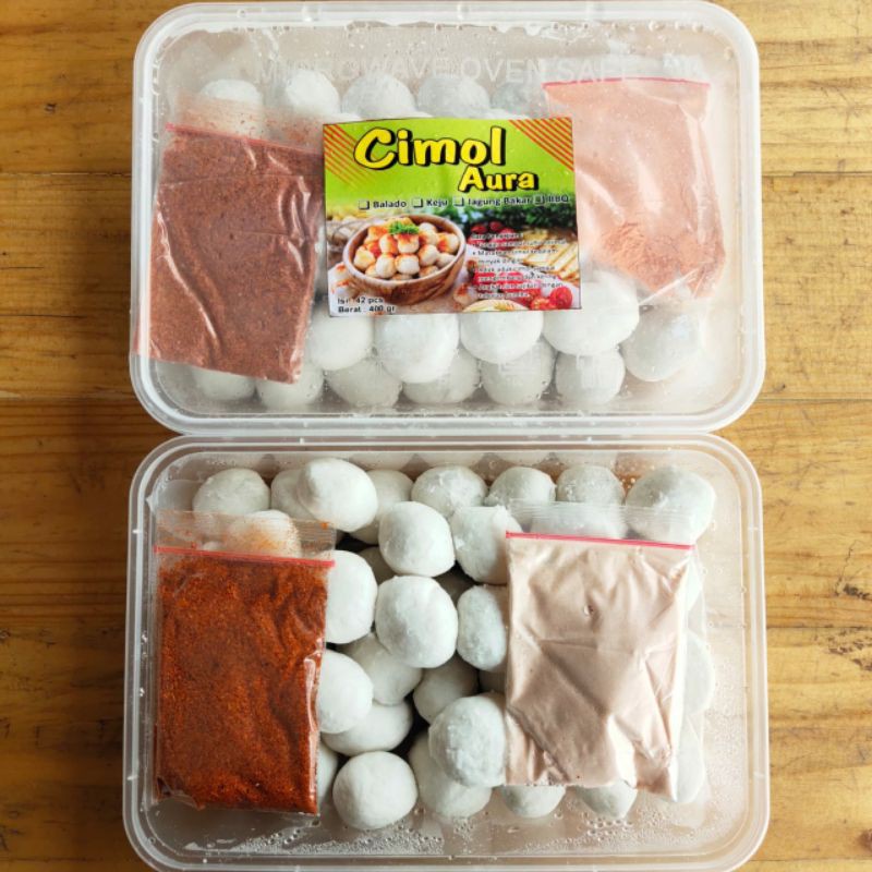 

cimol / cimol aura / cimol siap saji 420 gr + bumbu