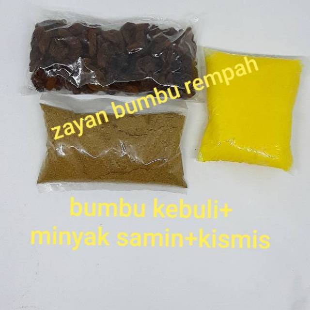 

Bumbu nasi kebuli minyak samin kismis