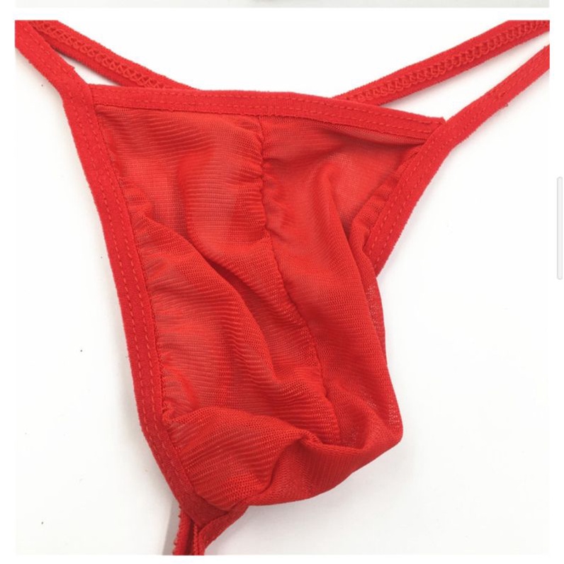 G String Pria Transparant thong celana dalam kantung men underwear panty