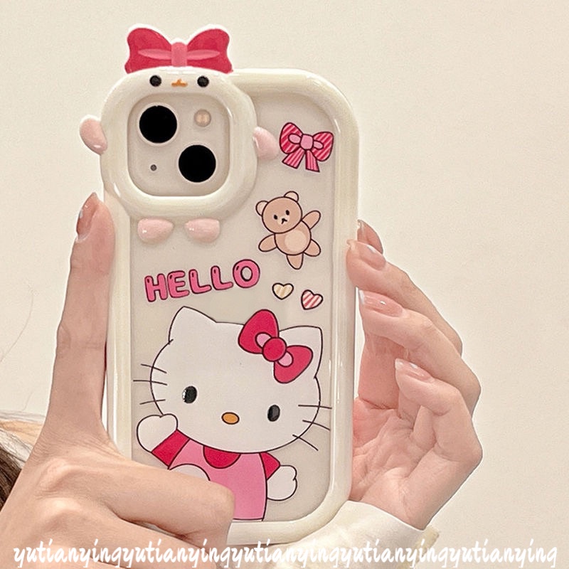 Soft Case Desain Kartun Hello Kitty Doraemon 3D Untuk IPhone 13 12 11 14 Pro MAX 6 6S 7 8 14 Plus XR XS MAX X SE