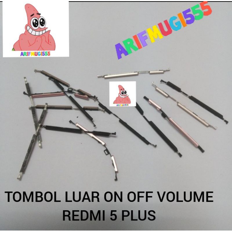 Tombol luar on off Volume Power Xiaomi Redmi 5+ Plus Original
