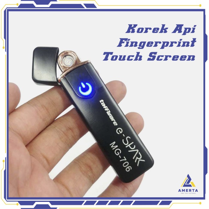 Firetric Korek Api Elektrik Fingerprint Touch Sensor