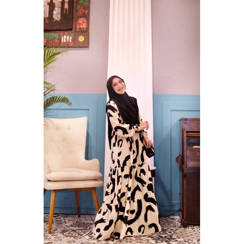 ermacyfa lekeilisha home dress rayon set bergo