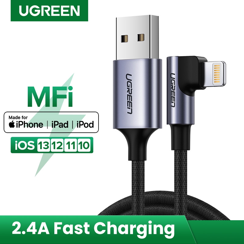 Ugreen USB Cable for iPhone 12 Mini Pro Max 2.4A Lightning