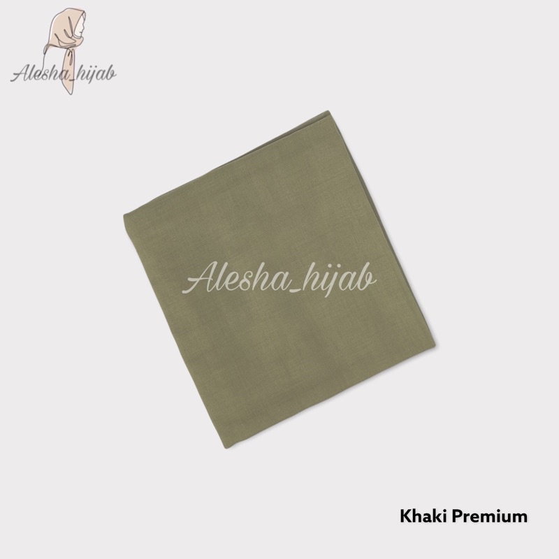 Segi Empat Paris | Jilbab Paris | Hijab Paris | Kerudung Paris Polos Premium-Khaki Premium