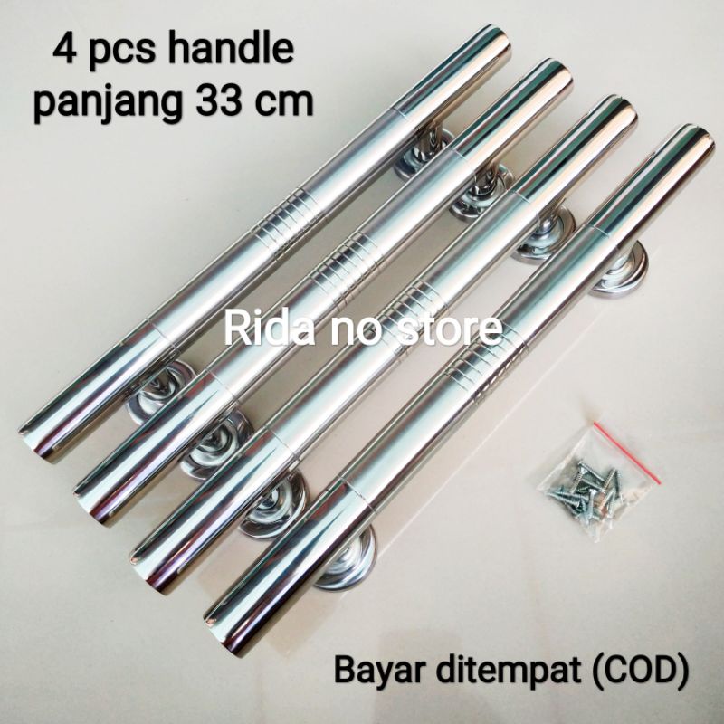 4 buah handle pintu rumah - Pegangan handle pintu rumah stainles - Gagang tarikan pintu rumah 33 cm