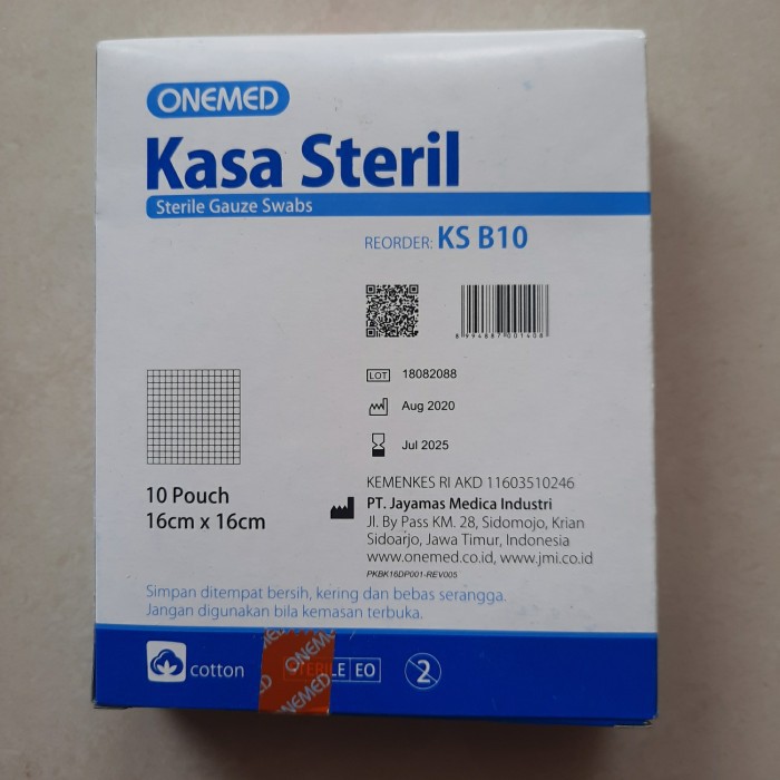 Kasa Steril One Med 16cm x 16cm 16x16 Onemed