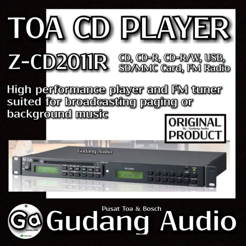 CD Player FM Tuner Toa Z-CD2011R