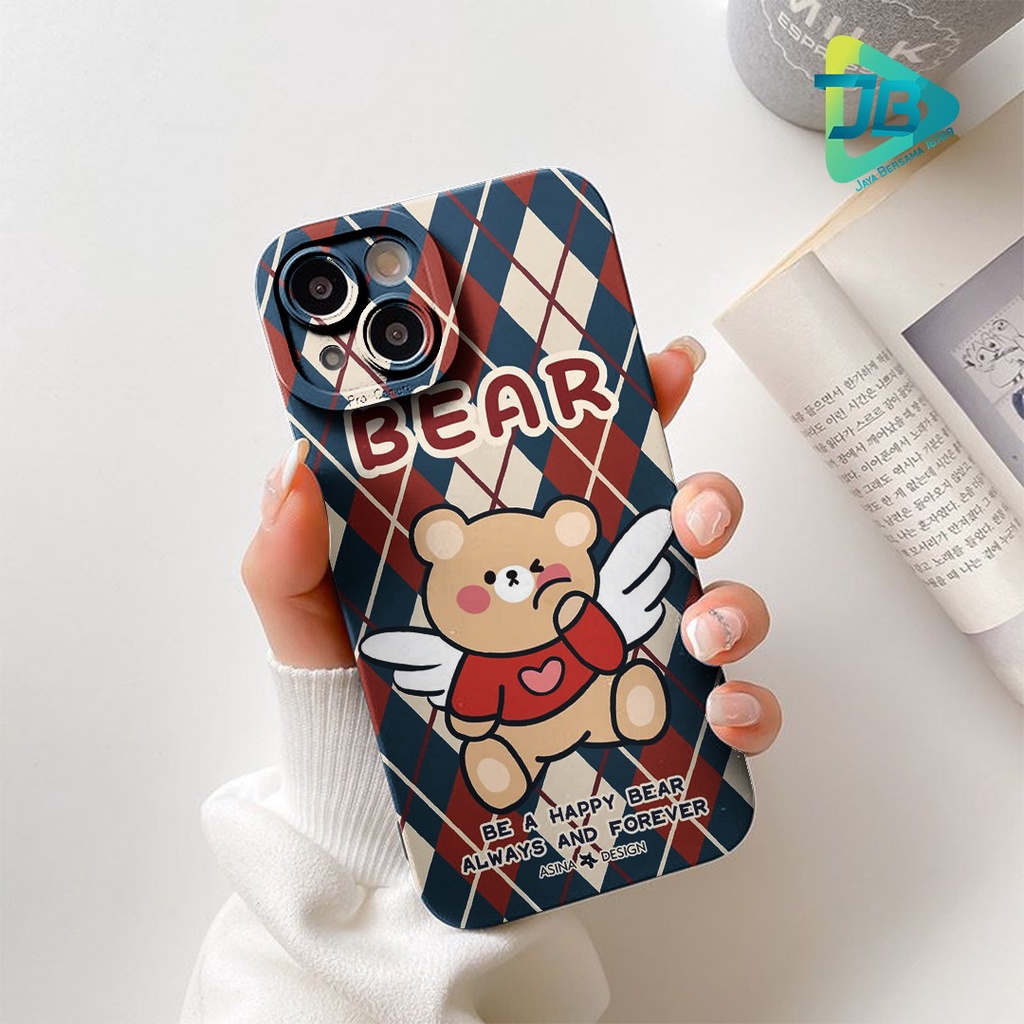 SOFTCASE PROCAMERA CUSTOM HAPPY BEAR OPPO VIVO SAMSUNG REALME XIAOMI IPHONE INFINIX FOR ALL TYPE JB5731