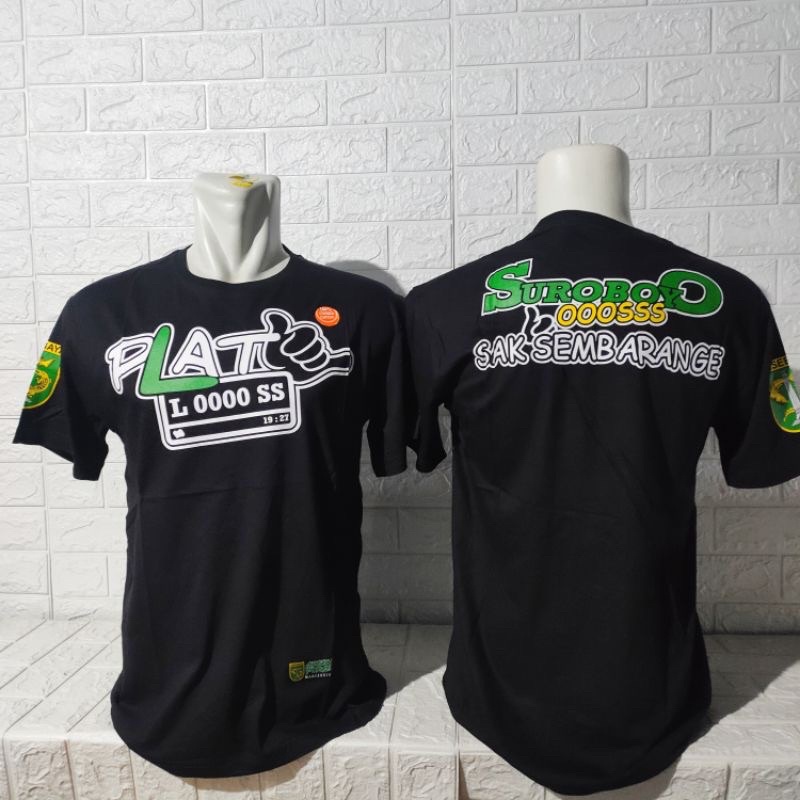 KAOS TSHIRT PERSEBAYA / BAJU SUROBOYO PLAT L