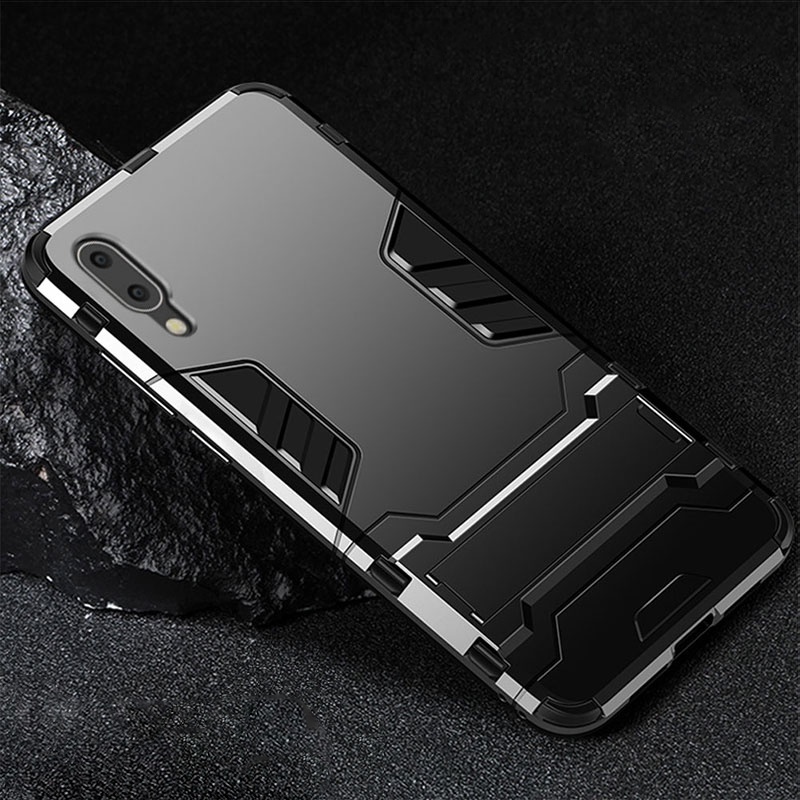 Casing Hard Case Armor PC + Silikon Anti Benturan Untuk Samsung Galaxy M10 M20 M30