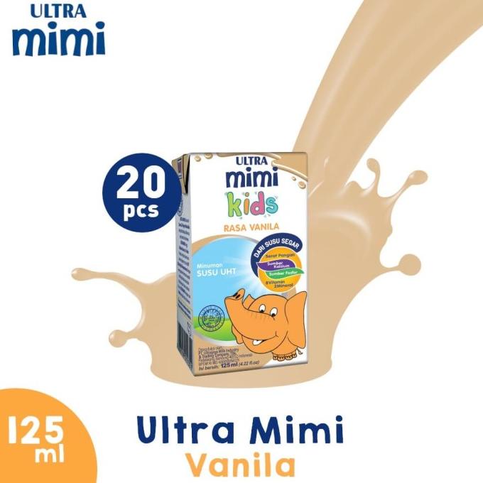 

(BISA COD) Ultra Mimi Susu UHT Vanila 20x125ml STOK TERBATAS Kode 1424