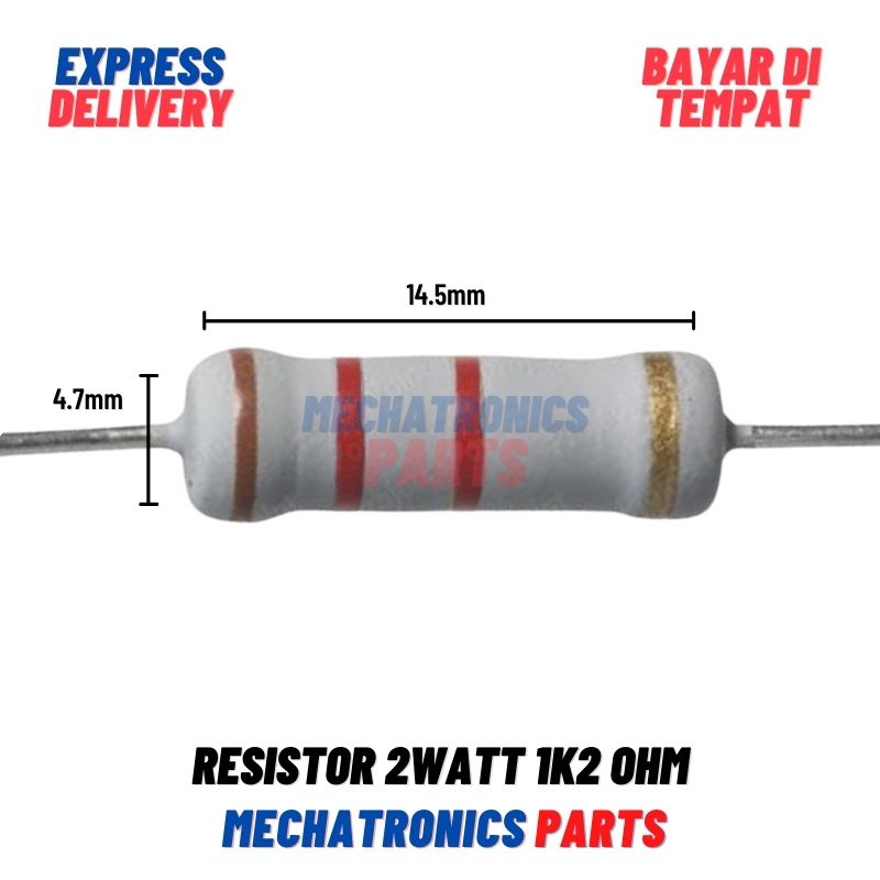 [PAS-9196] RESISTOR 2WATT 1K2 OHM