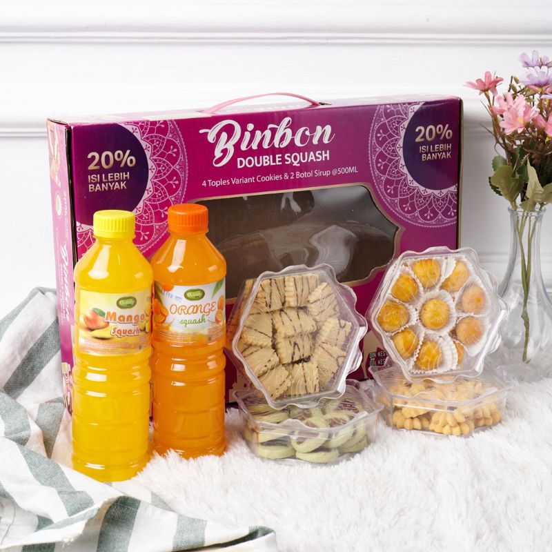

binbon pop double sirup toples rata / kue kering / kue lebaran / parcel / hampers ready kota padang