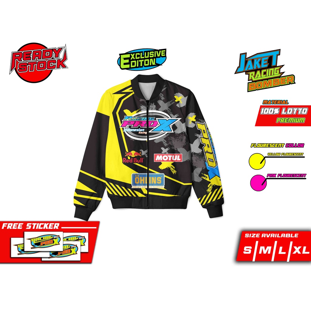 JAKET BOMBER TERBARU RACING LIMITED EDITION EXCLUSIVE BLACK GEAR SERIES