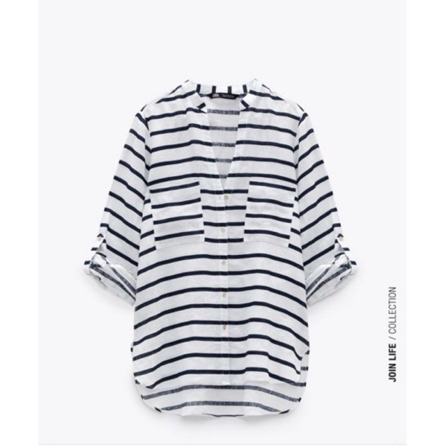 ZARA STRIPE SHIRT kemeja zara original store