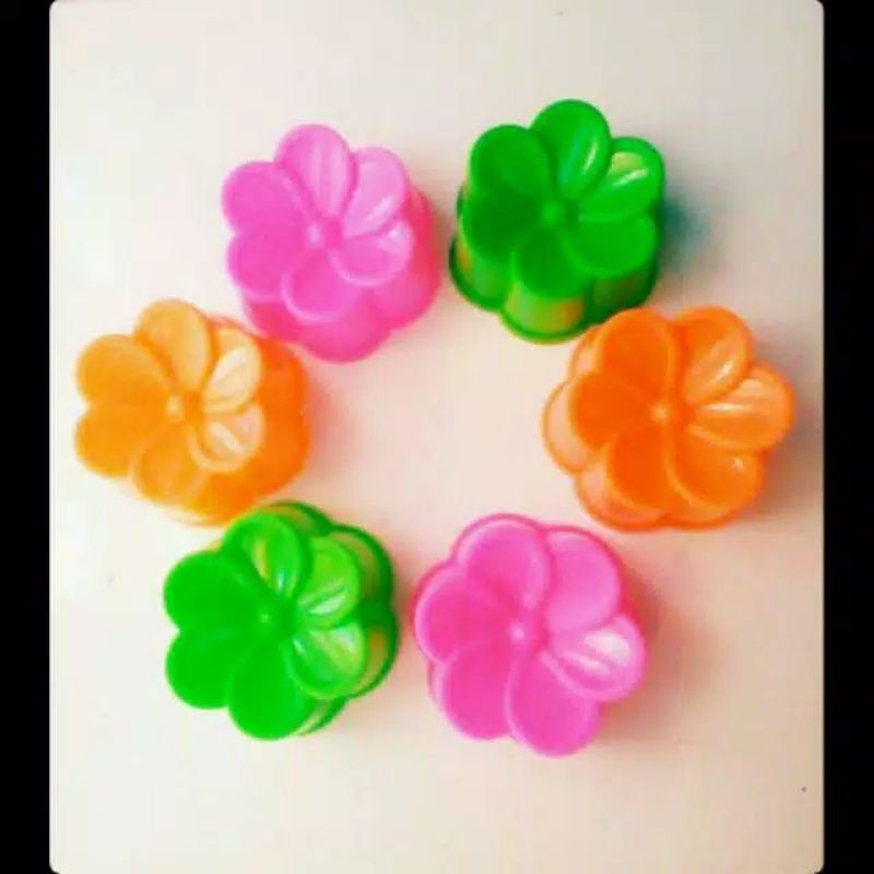 Cetakan jasmin Bolu Kukus puding Bunga Melati Kamboja 12pcs