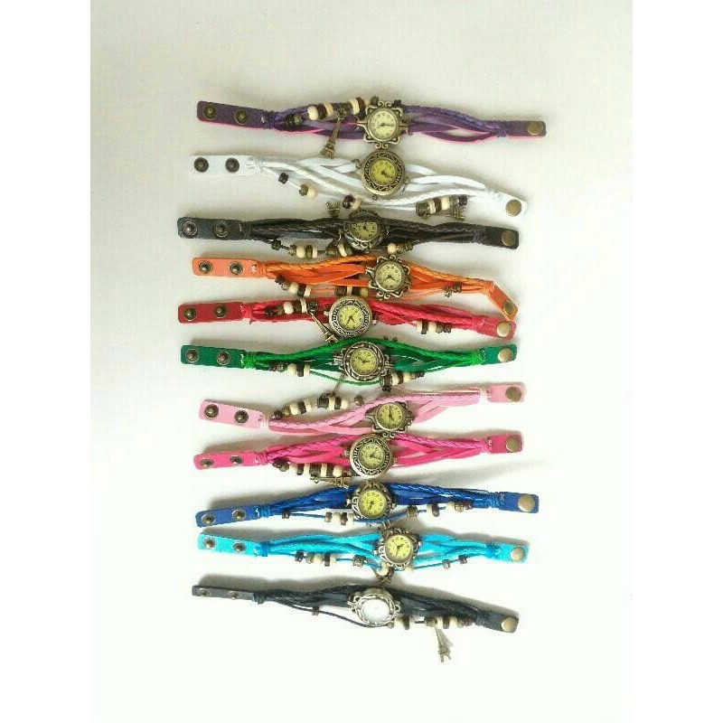 Jam Tangan Tali Gelang Tribal Vintage Etnik