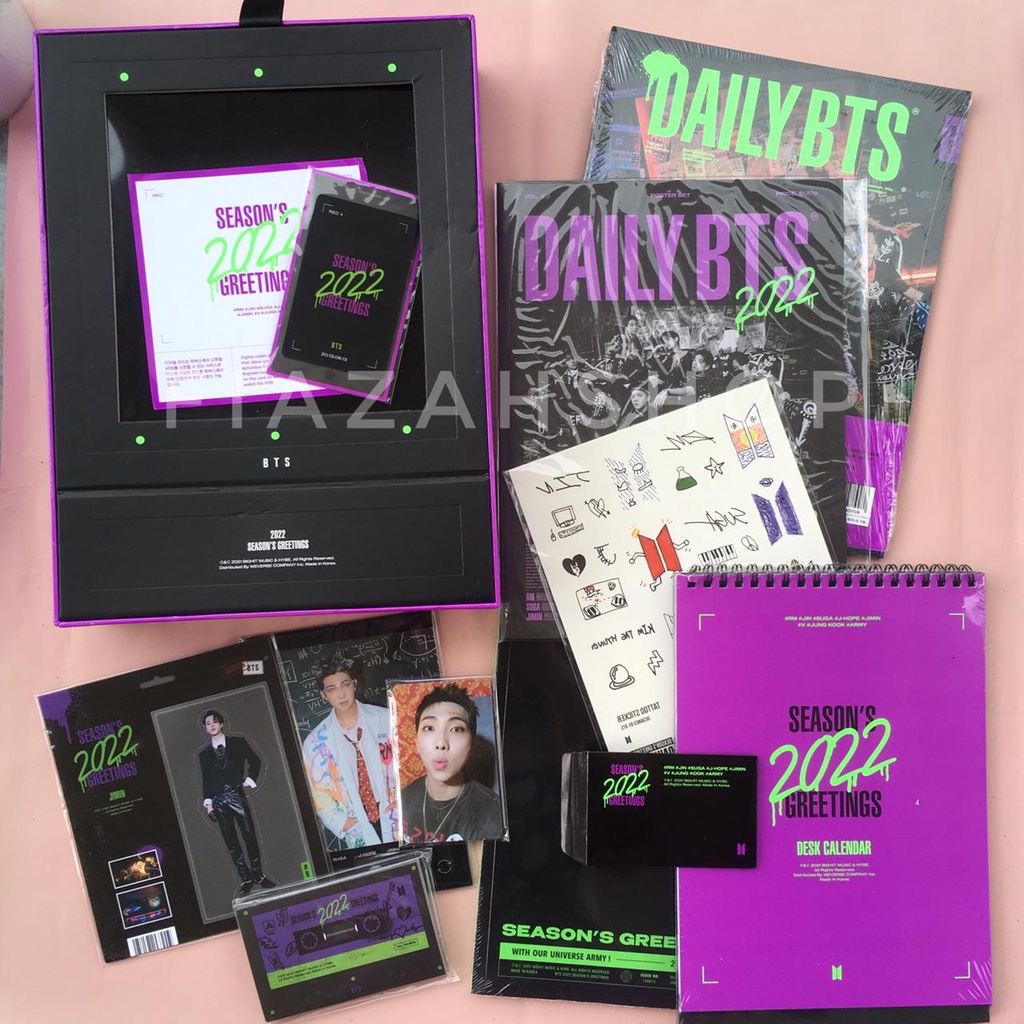 [READY] SHARING BTS SEASON'S GREETINGS 2022 SG22 member set jimin jin RM namjoon Jhope photobook